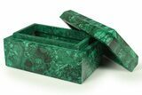 Flowery Malachite Jewelry Box - Congo #272535-1